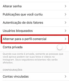 Business profil Instagram
