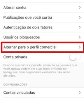 Business profil Instagram