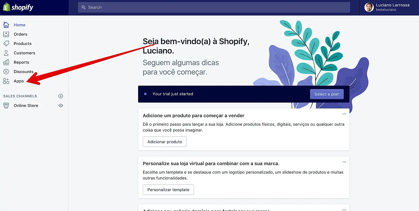 Aplicativos Shopify