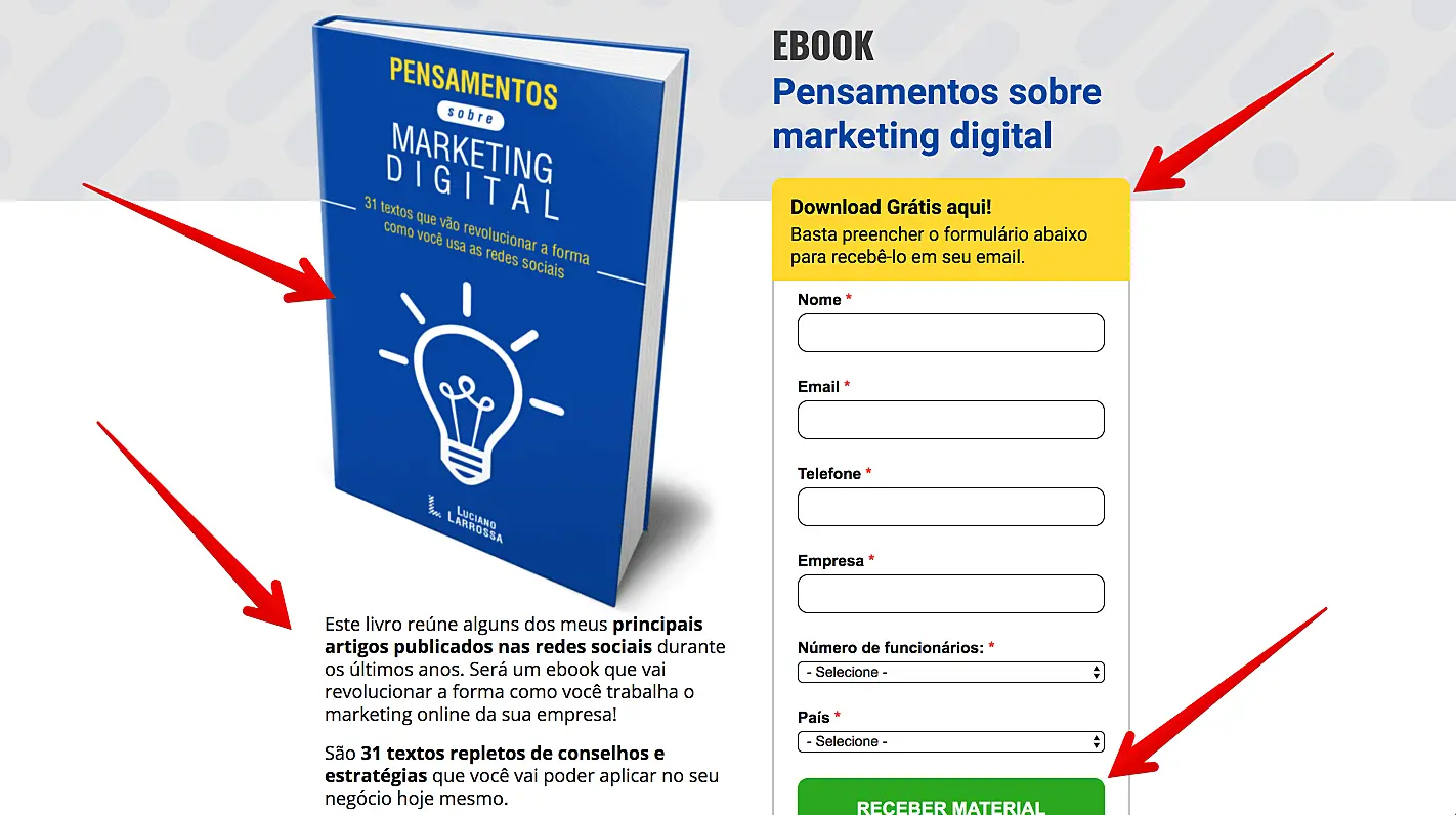 Ejemplo de página de aterrizaje 