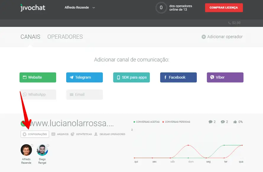 Configurações