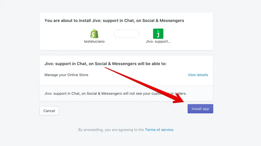 Instalar aplicativo JivoChat