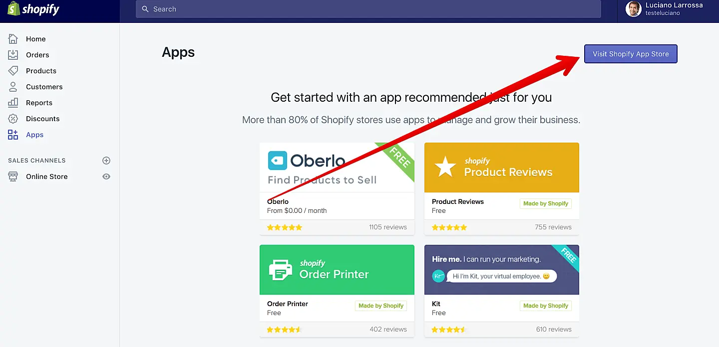 Integração Shopify