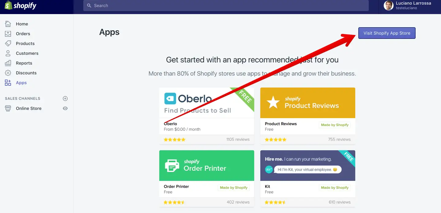 Integração Shopify