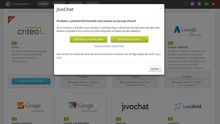 Integração JivoChat