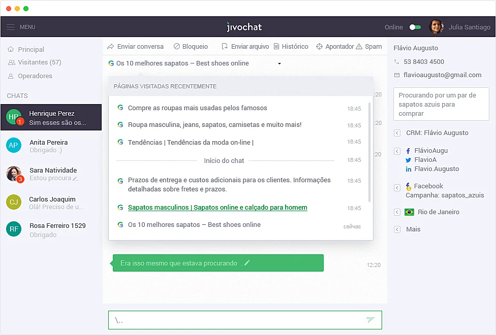 mejorar la atención del chat