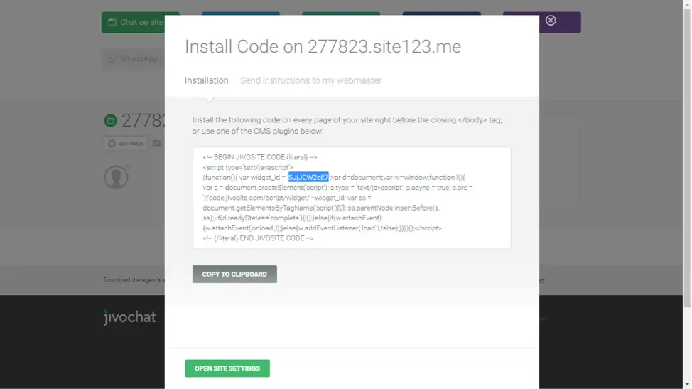 JivoChat Code