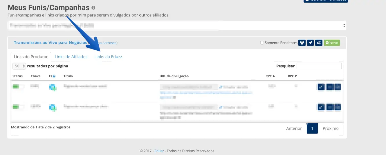 Link da Eduzz