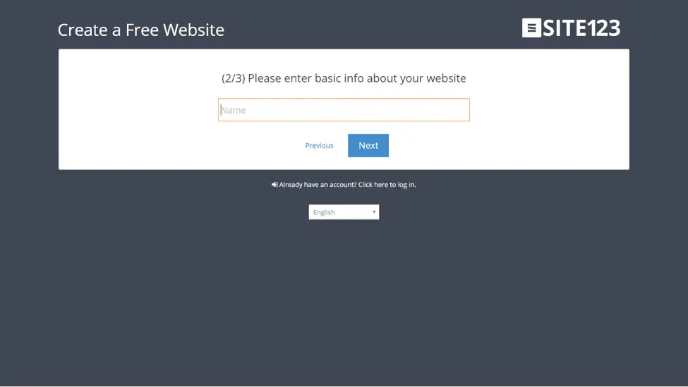 Name of website