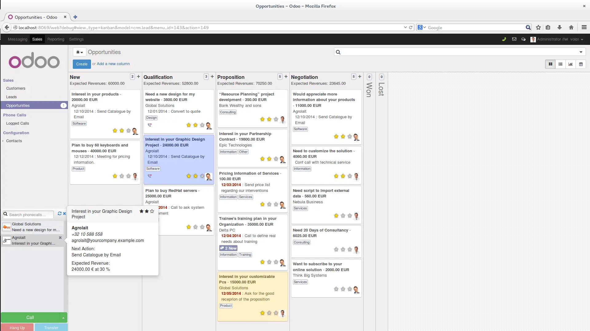 Odoo CRM