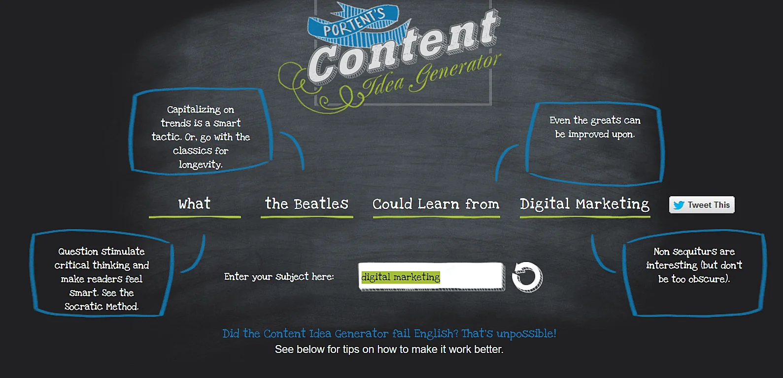 Content Idea Generator