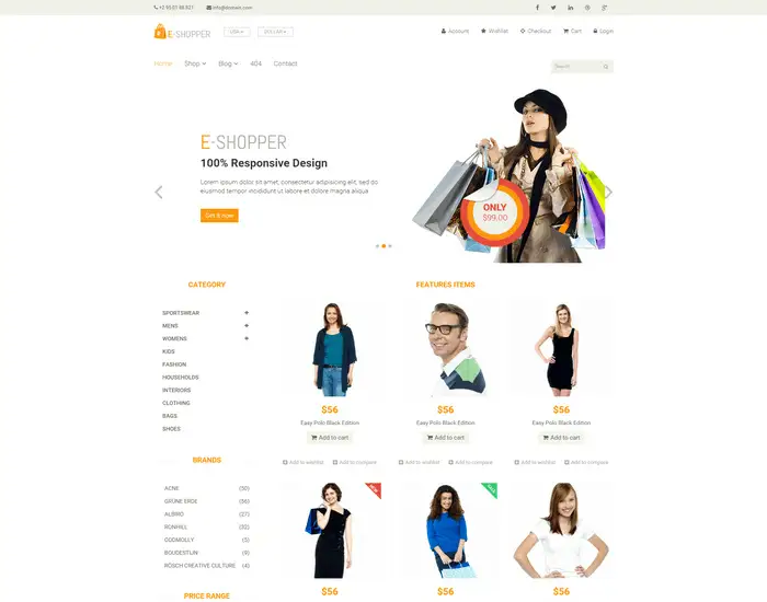 Imagen de la plantilla E-Shopper