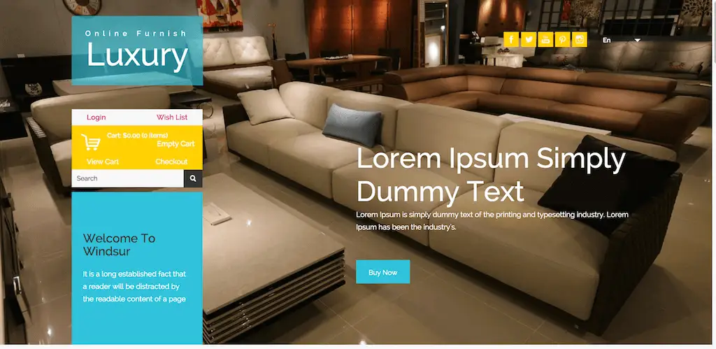 Imagen de la plantilla Luxury & Furnish