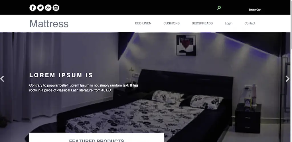 Imagen de la plantilla Mattress
