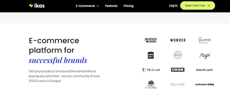 Ikas home page
