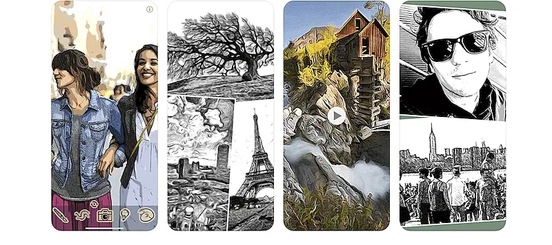 ToonCamera app screens