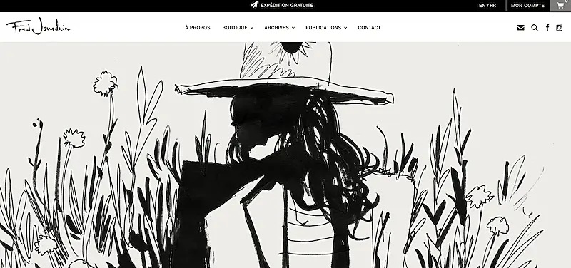 Fred Jourdain website home page