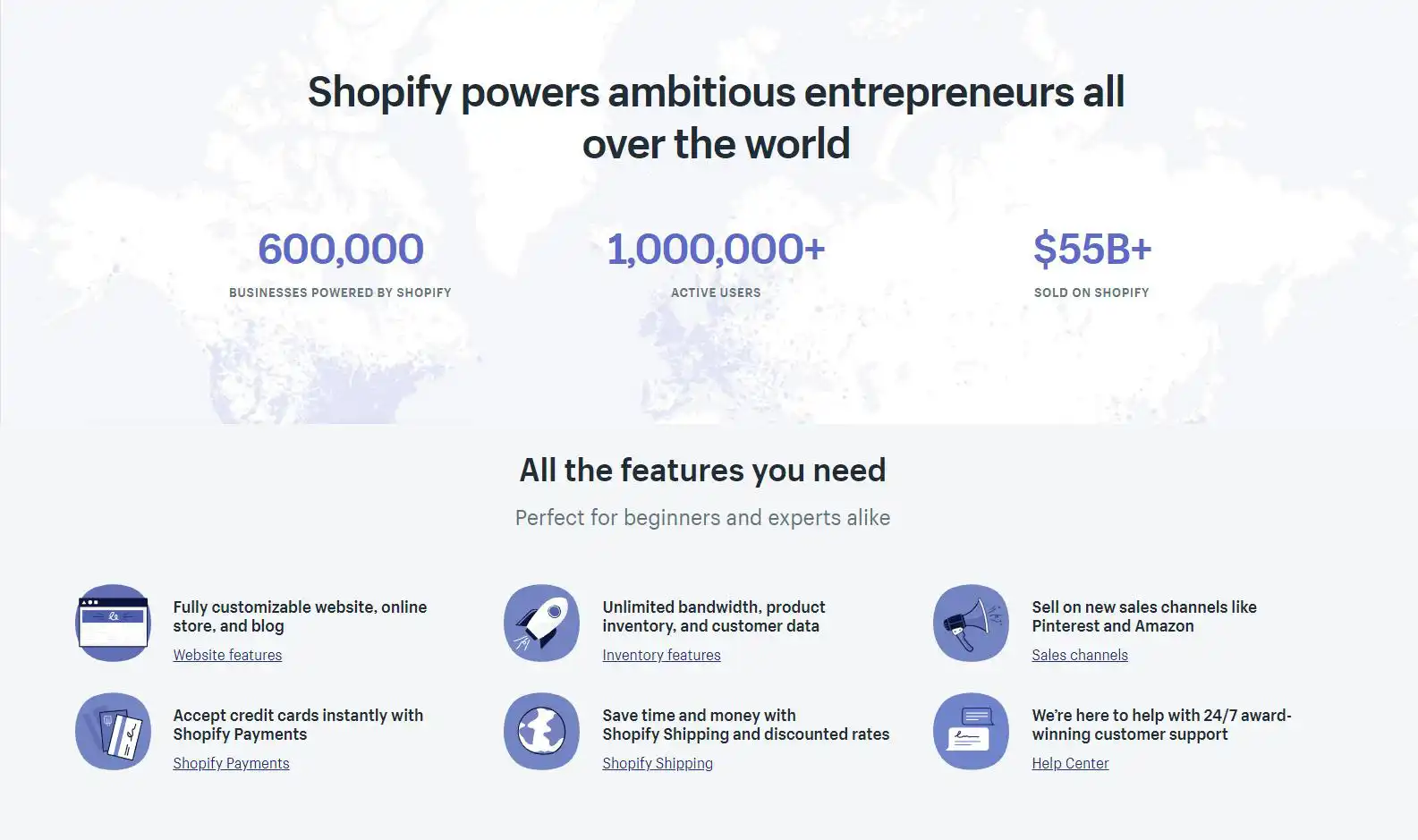 Shopify Front Page