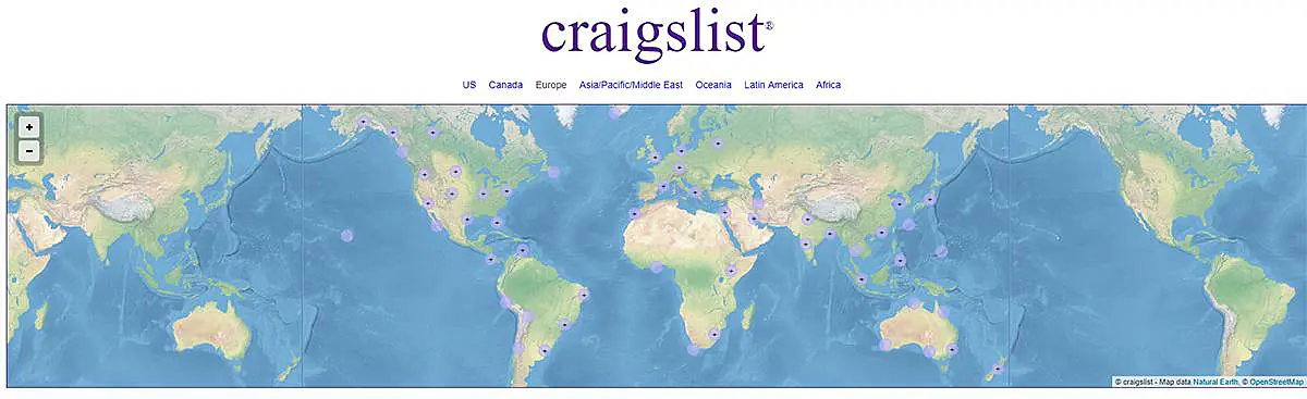 Craiglist Front Page