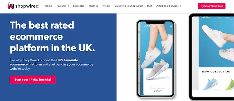 ShopWired home page