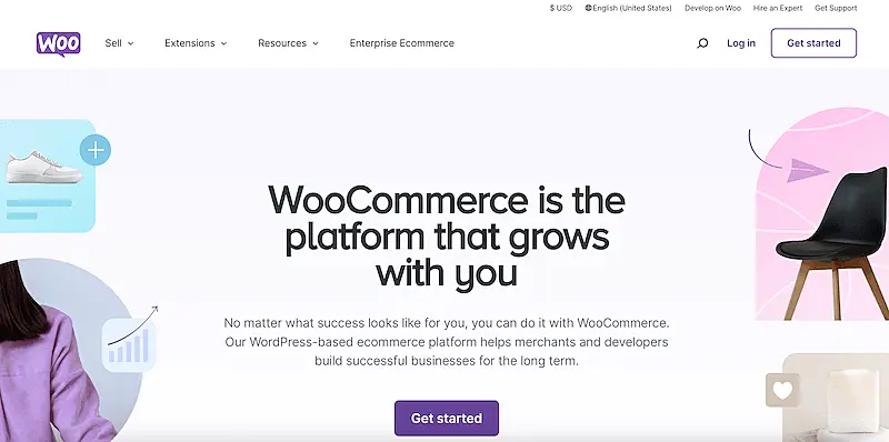 WooCommerce home page