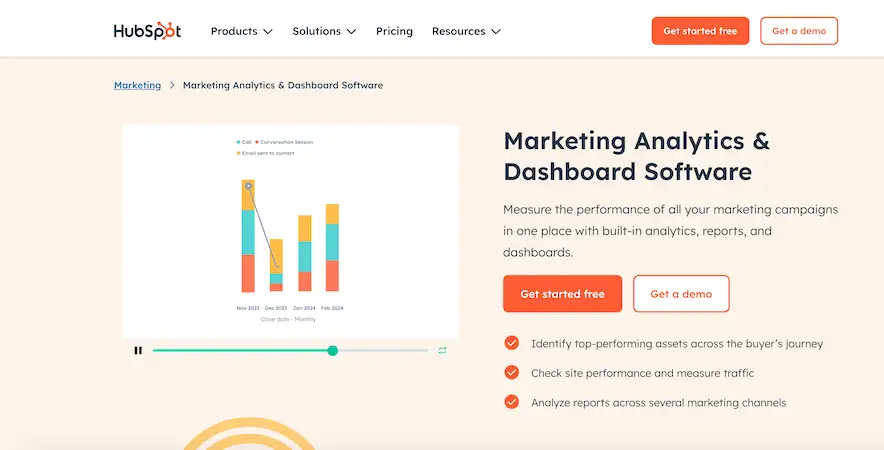 Web Analytics Tools HubSpot website