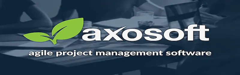 Axosoft's logo, under it's written "agile project management software".
