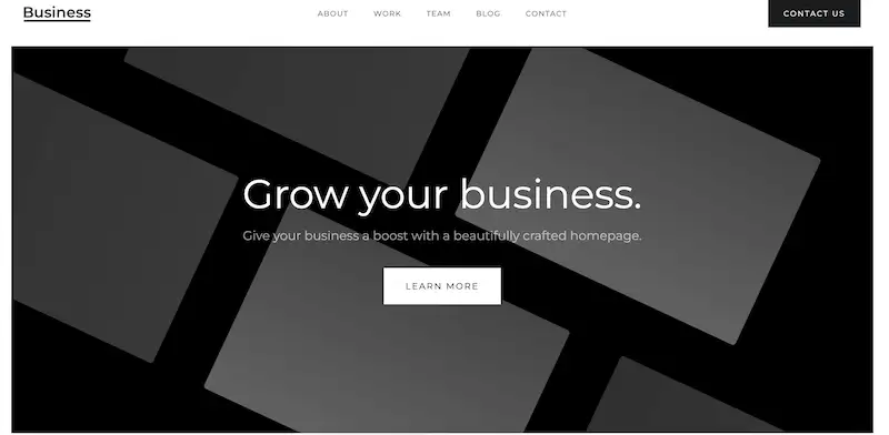 Free website templates - Business Starter Business Starter template