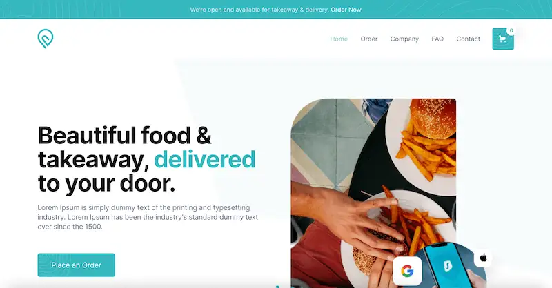 Free website templates - Chomp Chomp template