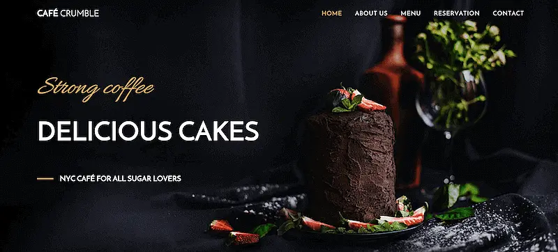 Cafe Crumble template
