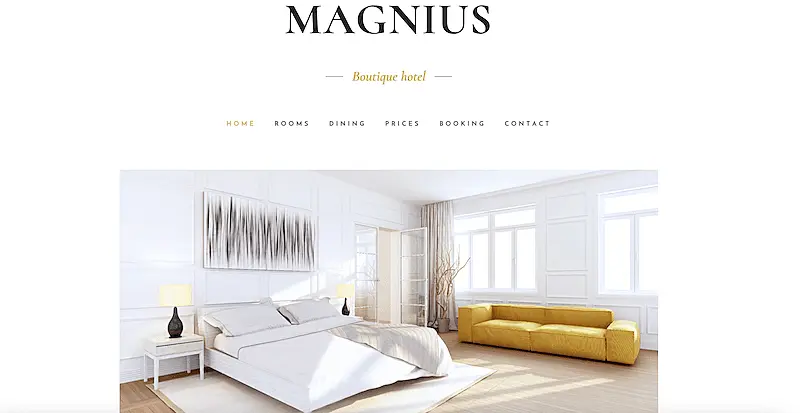 Boutique Hotel template