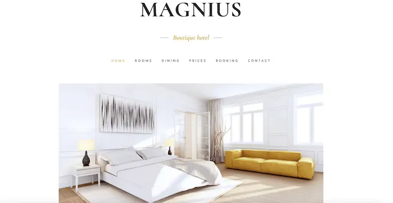 Boutique Hotel template