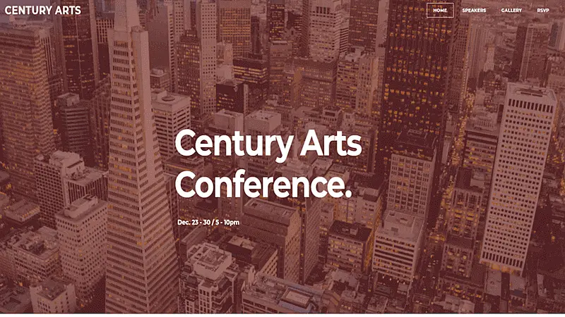 Century Arts template