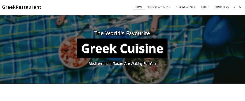 Greek Restaurant template