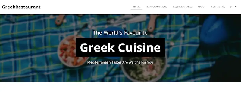 Greek Restaurant template
