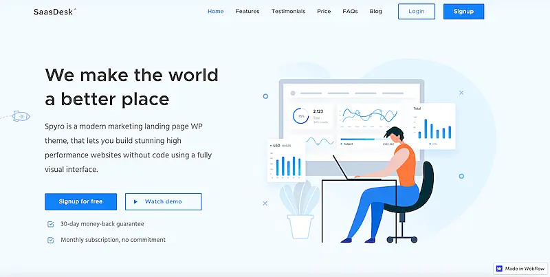 SaaS Flow template