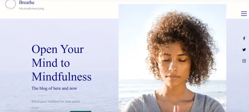 Wix website templates - wellness Wellness blog template