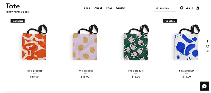 Accessories store template