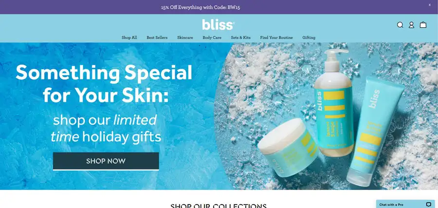 Bliss home page