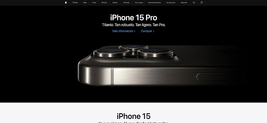 Apple home page