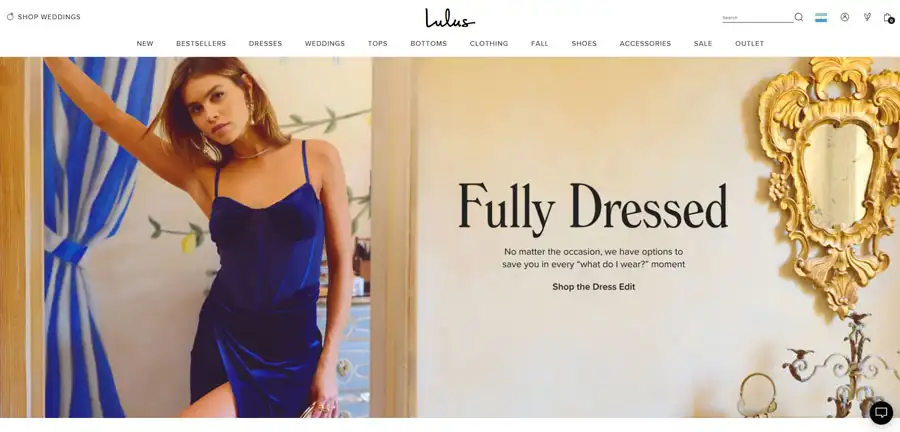 Lulus home page