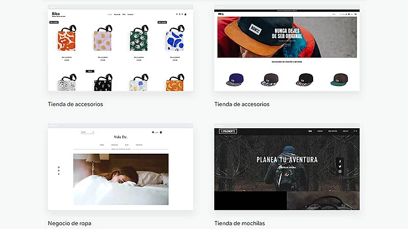 Modelos gratuitos de sites da Wix