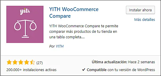 Comparacion de productos