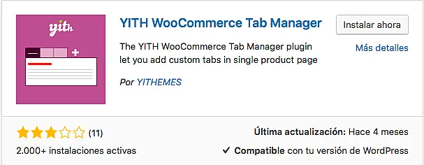 YITH WooCommerce Tab Manager