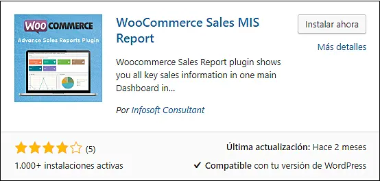 Reporte de Ventas para Woocommerce