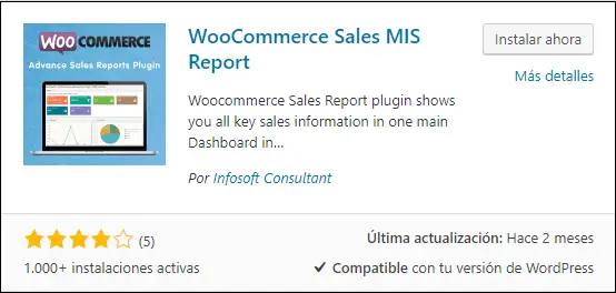 Reporte de Ventas para Woocommerce