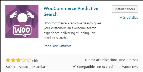 WooCommerce Texto Predictivo