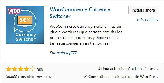 Plugin para cambiar moneda