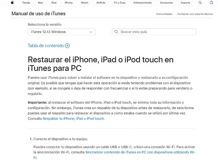 Optimización de la base de conocimientos de Apple