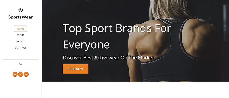 SportsWear template